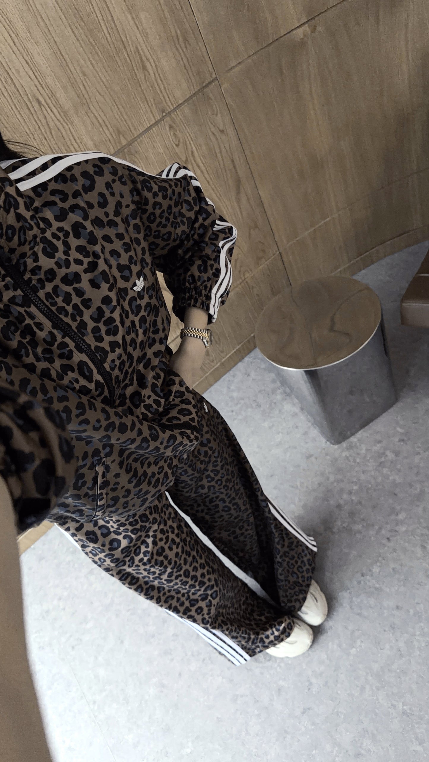 Tiger print Adidas tracksuit