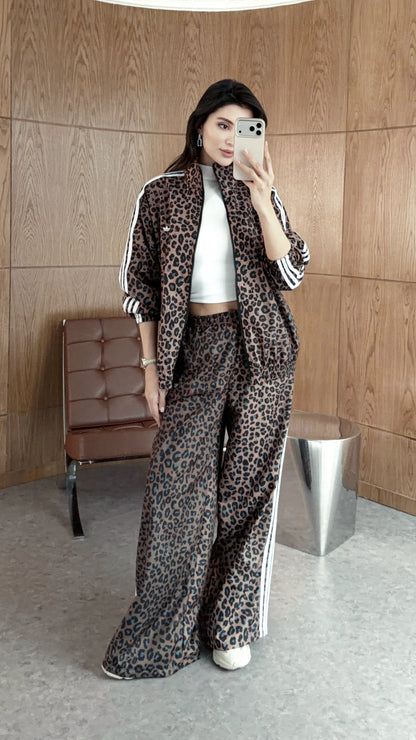 Tiger print Adidas tracksuit