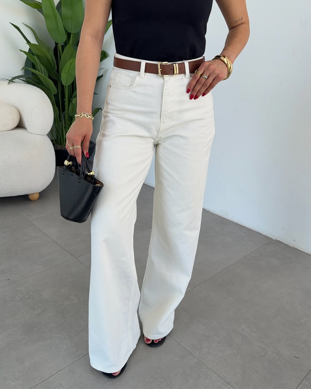 Zara wide leg Chino pants