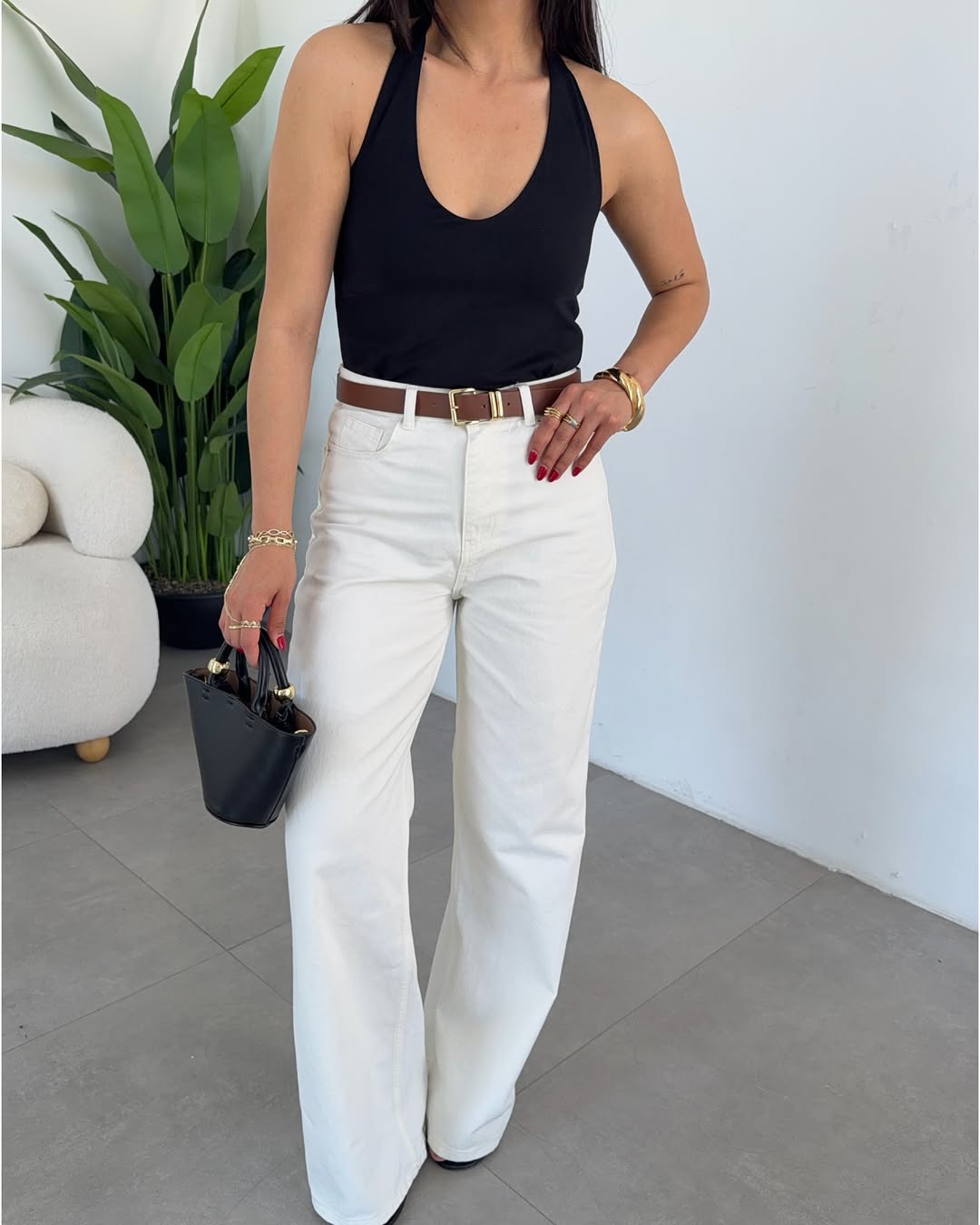 Zara wide leg Chino pants