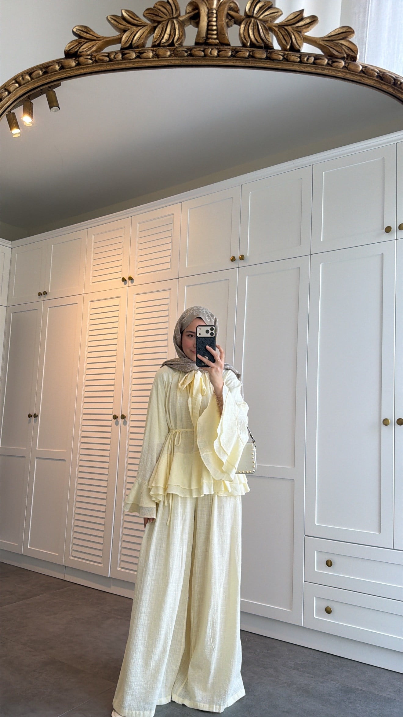 Choco Layered Linen Set - yellow