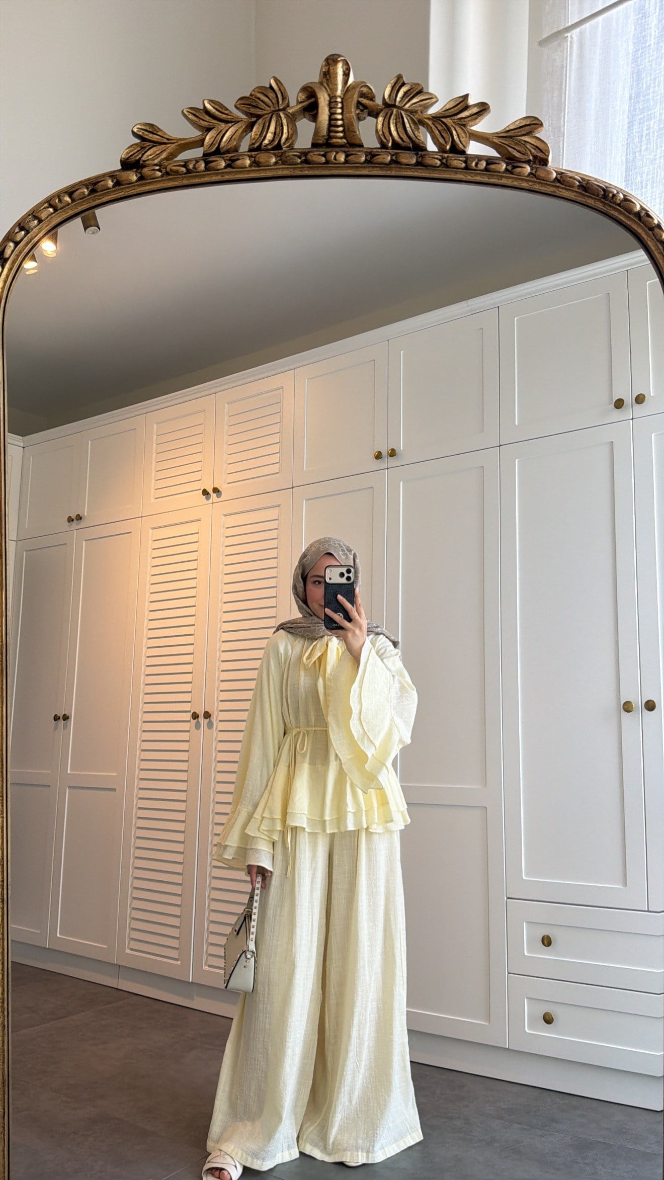 Choco Layered Linen Set - yellow