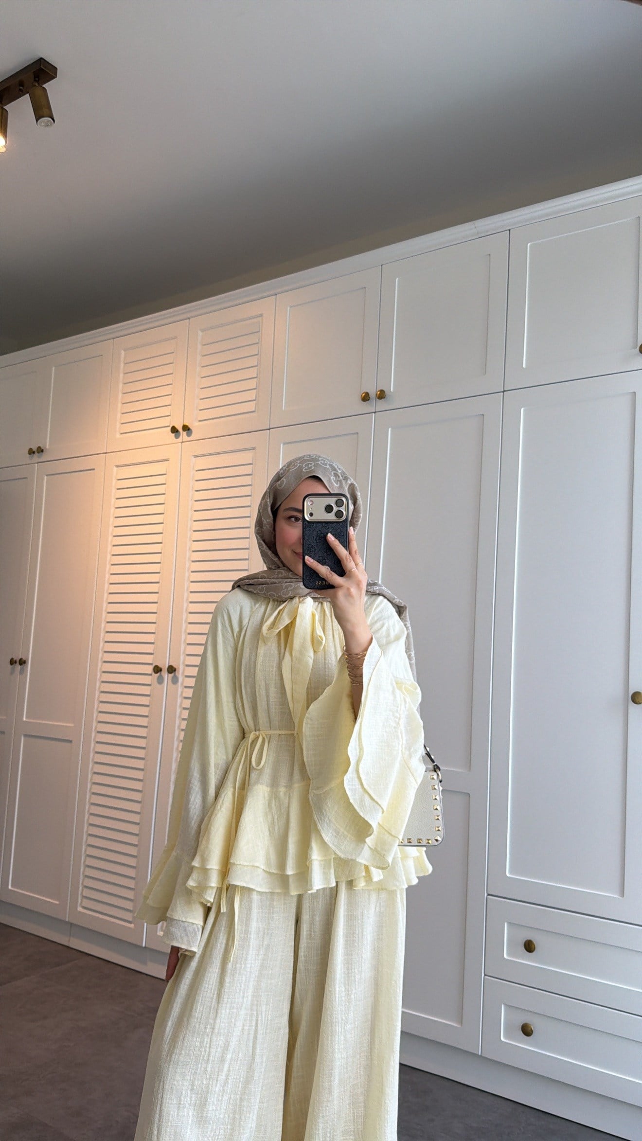 Choco Layered Linen Set - yellow