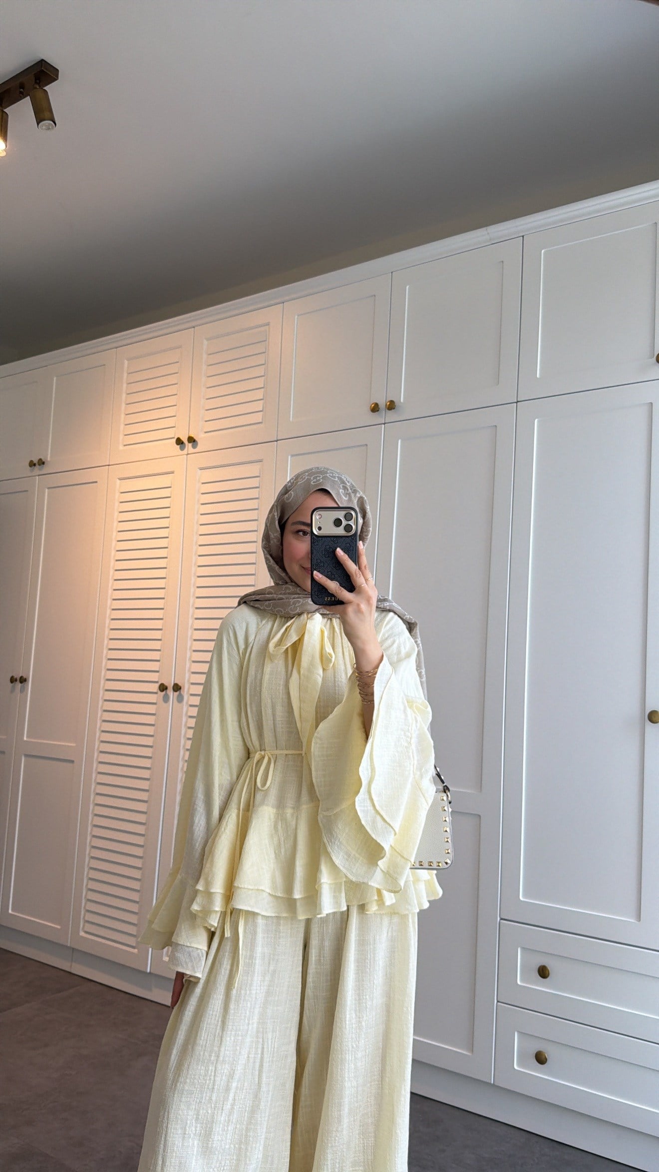 Choco Layered Linen Set - yellow