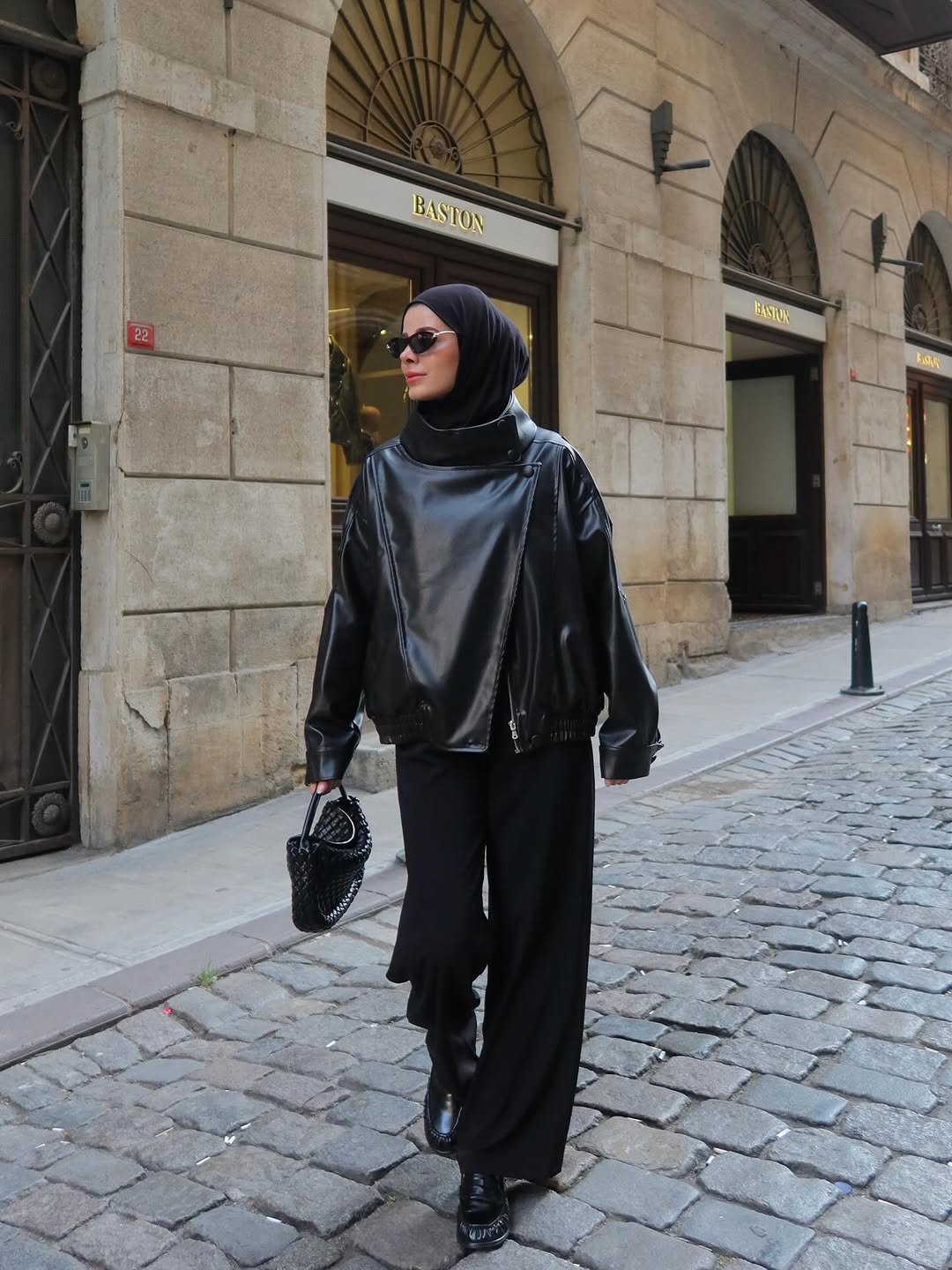 Zara model Faux Leather jacket