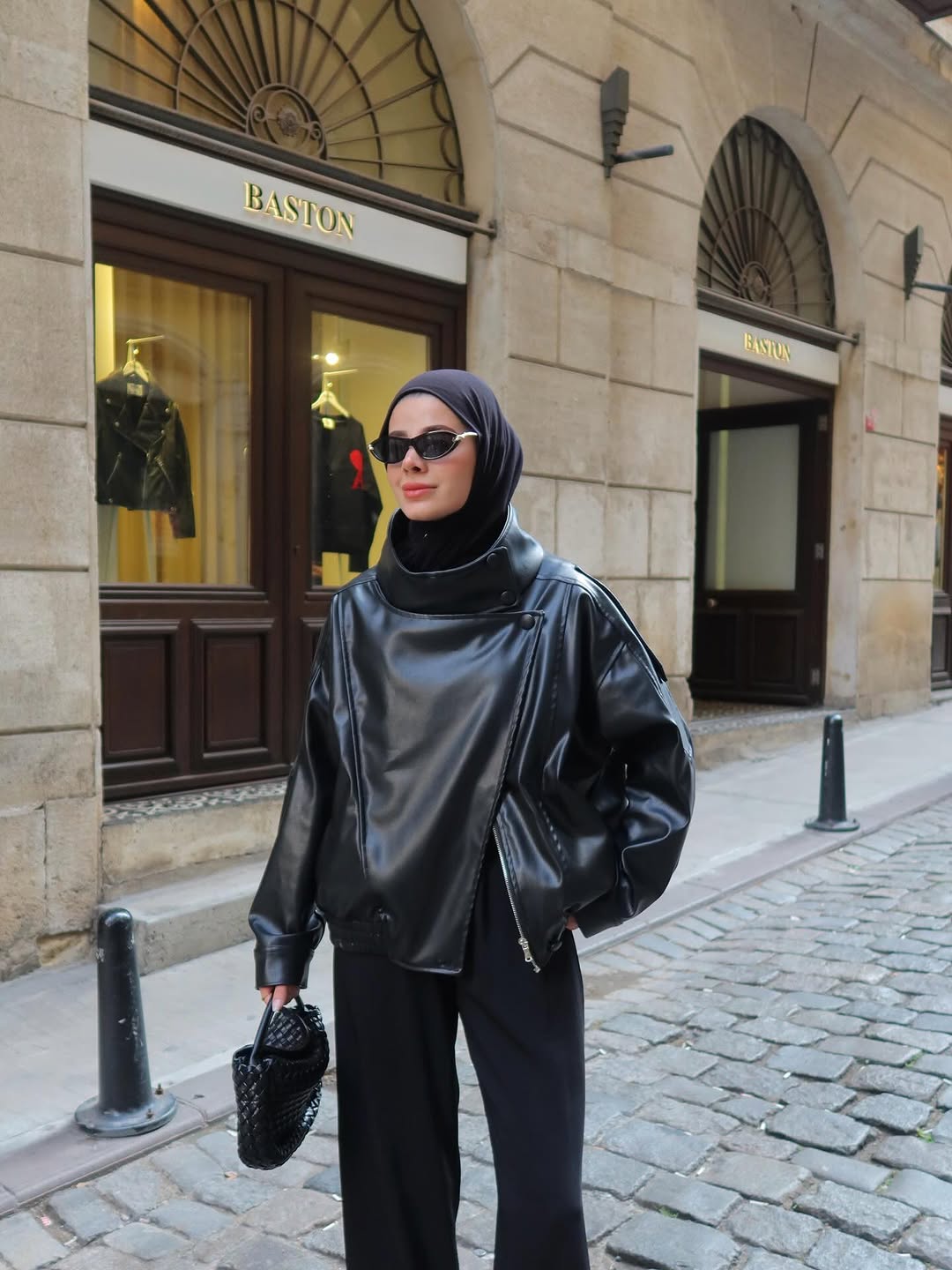 Zara model Faux Leather jacket