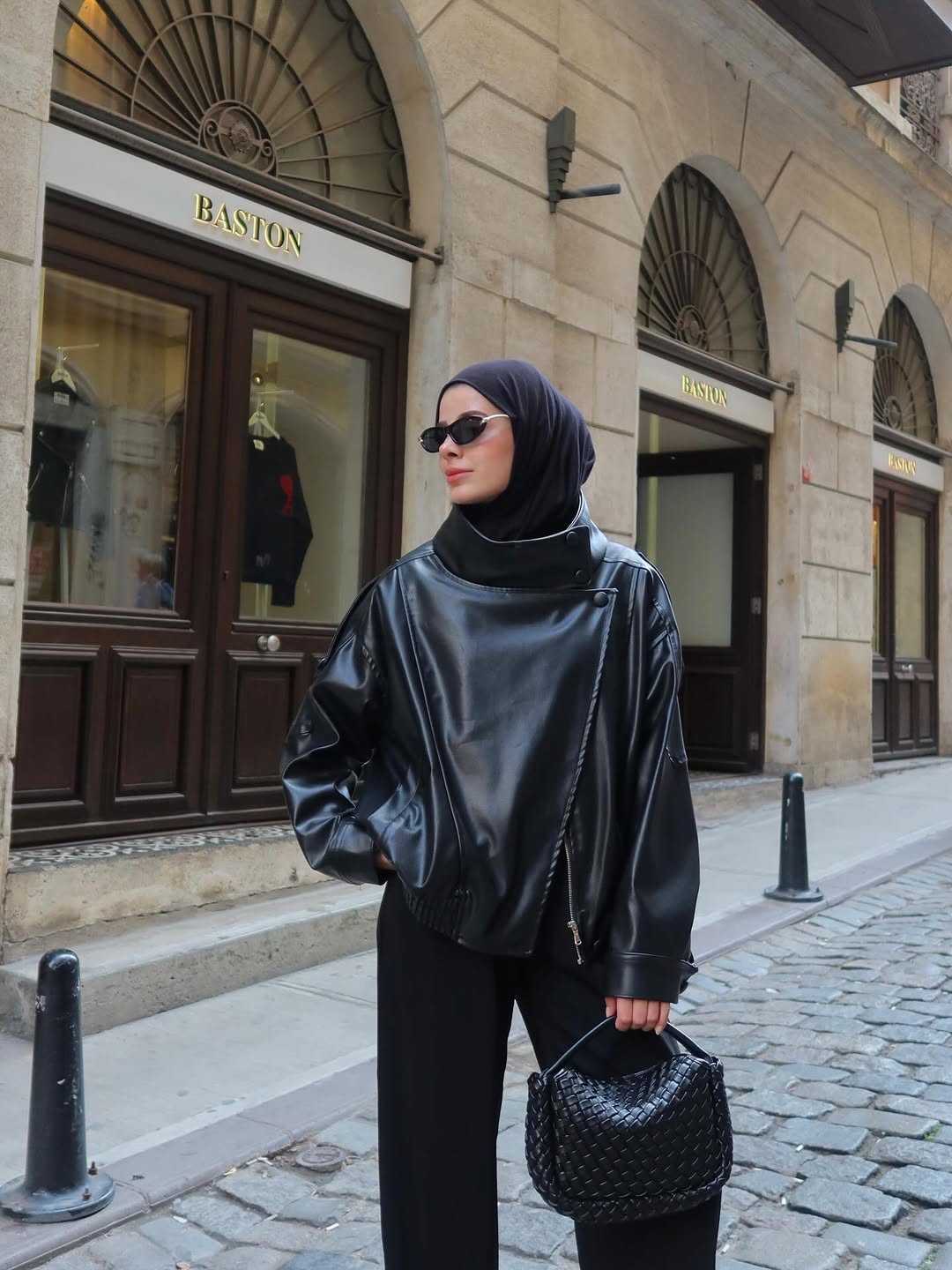 Zara model Faux Leather jacket