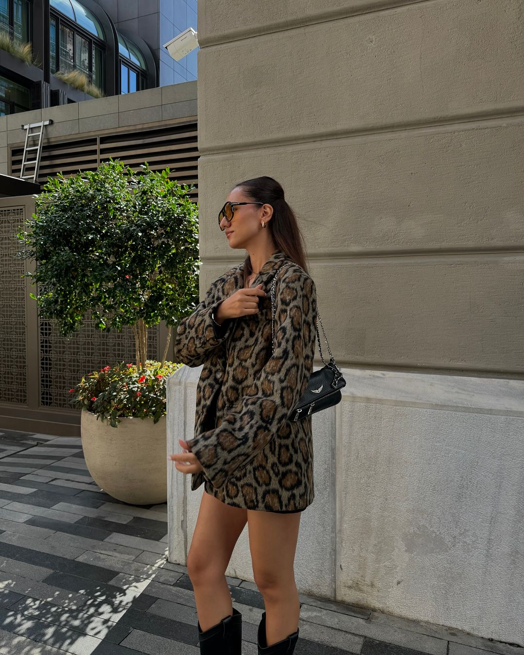 Tiger print blazer