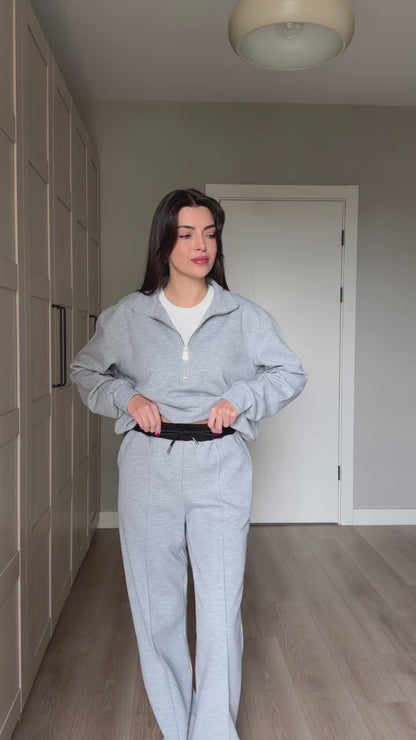 French cotton Two-Piece tracksuit