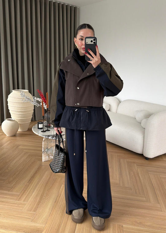 Color Block Design Set NAVY BLUE