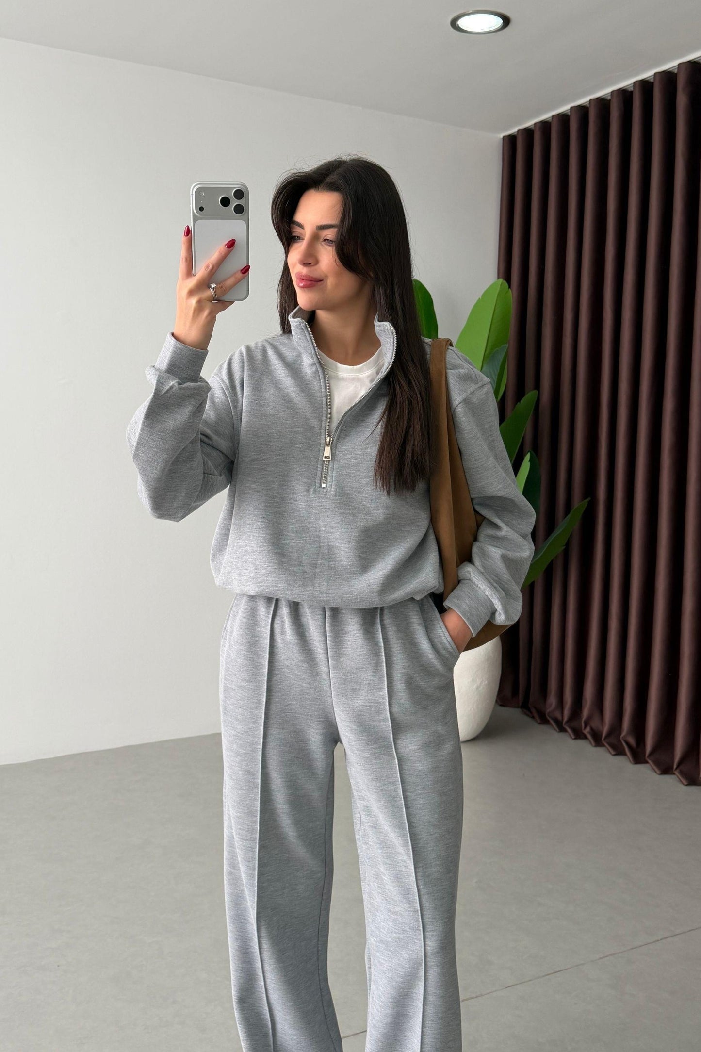 French cotton Two-Piece tracksuit