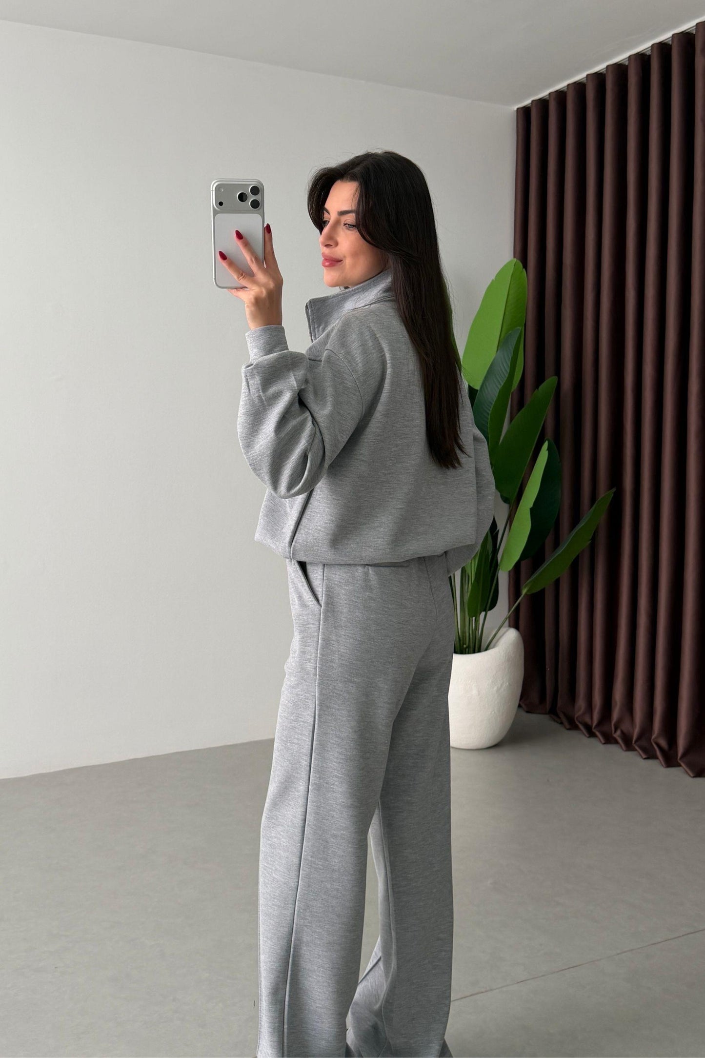 French cotton Two-Piece tracksuit