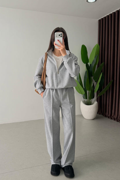French cotton Two-Piece tracksuit
