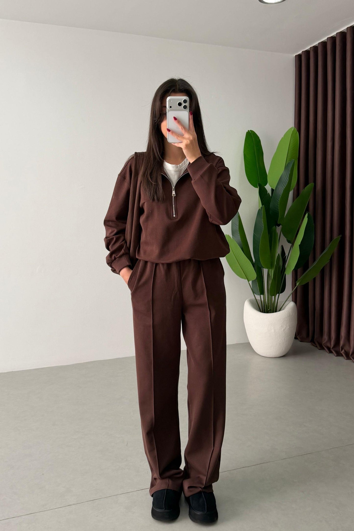 French cotton Two-Piece tracksuit