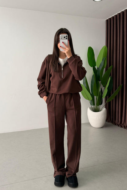 French cotton Two-Piece tracksuit