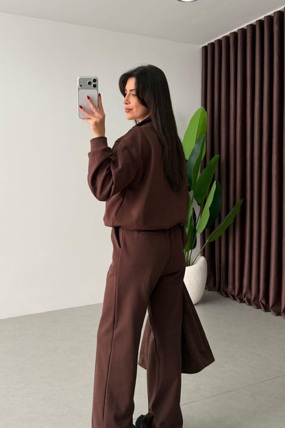 French cotton Two-Piece tracksuit