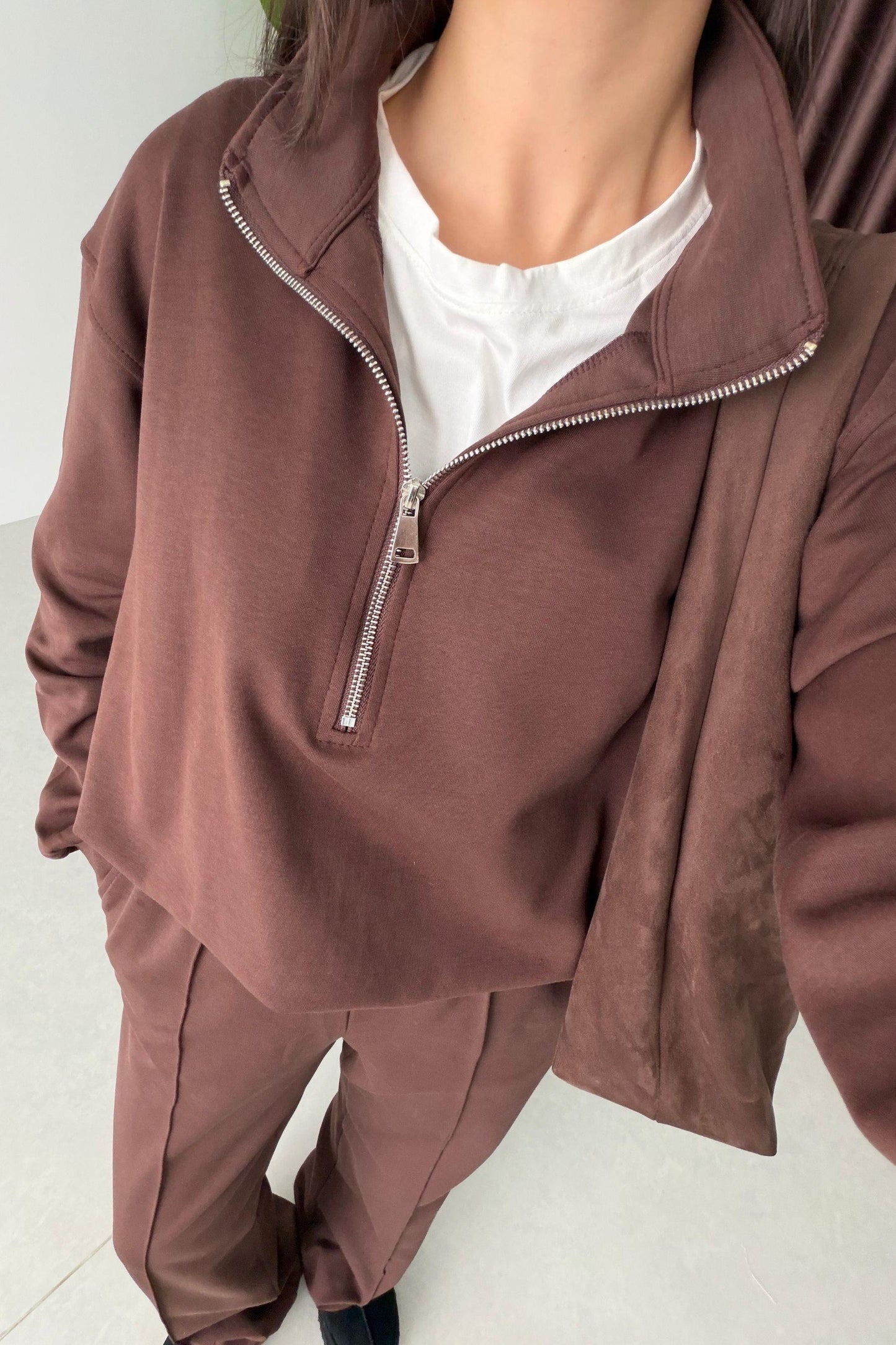 French cotton Two-Piece tracksuit