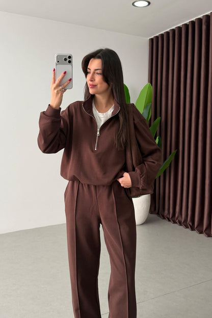 French cotton Two-Piece tracksuit