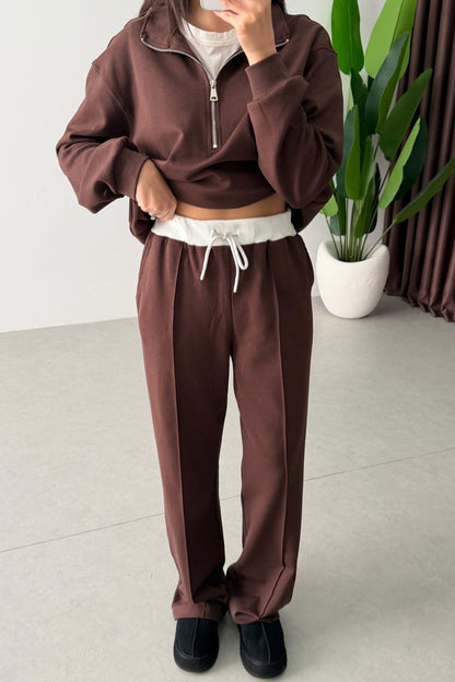 French cotton Two-Piece tracksuit