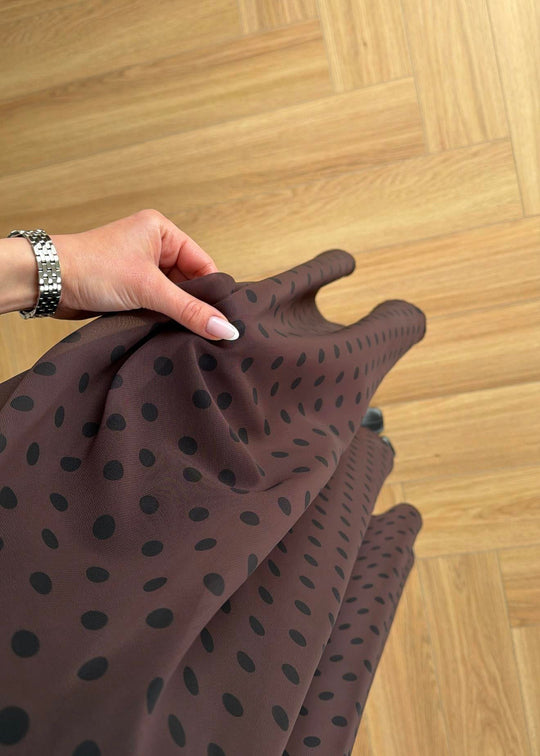 Retikla Polka Dot Patterned Black Skirt