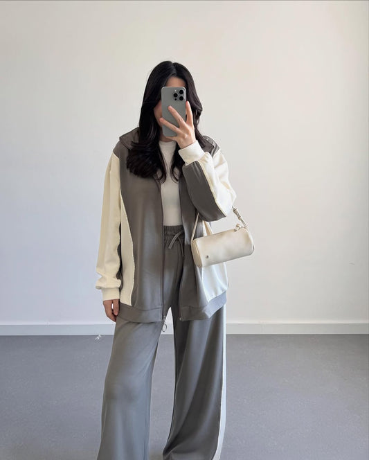 Contrast Oysho fabric tracksuit