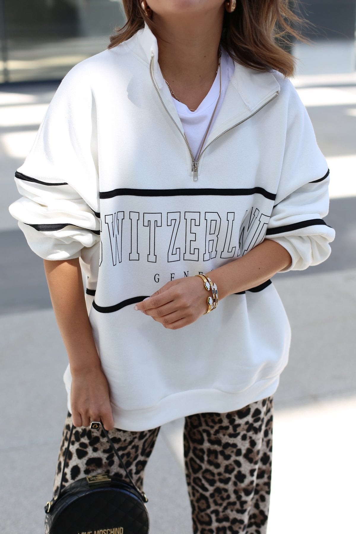 Switzerland fleece sweatshirt