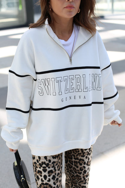 Switzerland fleece sweatshirt
